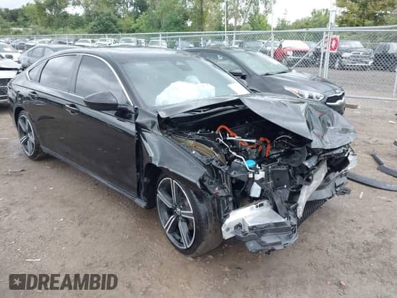 2025 Honda Accord Sport with VIN 1HGCY2F51SA014413, listed as a IAAI auction lot 43038359 with 17,381 mi miles and . Bid and sale history available at DreamBid. Image 1.