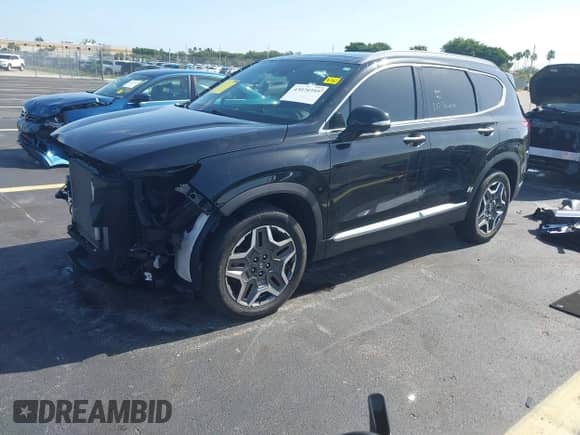 2022 Hyundai Santa Fe Limited with VIN 5NMS44AL3NH394114, listed as a IAAI auction lot 43070395 with 51,567 mi miles and . Bid and sale history available at DreamBid. Image 2.