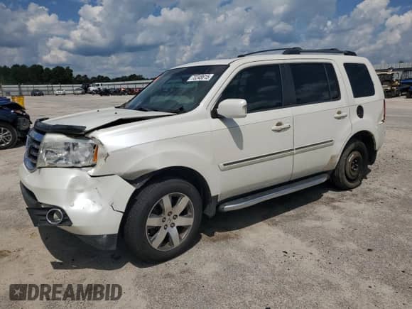 2014 Honda Pilot Touring with VIN 5FNYF3H9XEB001512, listed as a Copart auction lot 70248615 with Not provided miles and Salvage title. Bid and sale history available at DreamBid. Image 1.