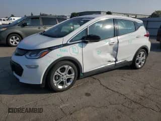 2018 Chevrolet Bolt EV LT with VIN 1G1FW6S01J4135175, listed as a Copart auction lot 90359965 with 56,519 mi miles and Salvage title. Bid and sale history available at DreamBid. Image 1.
