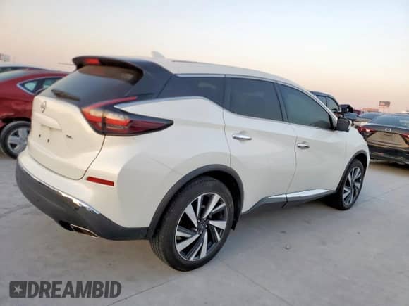 2023 Nissan Murano SL with VIN 5N1AZ2CJXPC122525, listed as a Copart auction lot 85174345 with 38,348 mi miles and Salvage title. Bid and sale history available at DreamBid. Image 3.