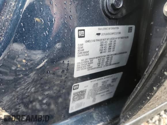 2023 GMC Sierra 1500 Denali z VIN 1GTUUGED9PZ137390, wystawiony jako Copart lot #67752445 z przebiegiem 37 436 mil mil oraz Szkoda całkowita • Salvage title. Historia ofert i sprzedaży dostępna na DreamBid. Obrazek 12.