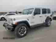 2022 Jeep Wrangler Unlimited Sahara with VIN 1C4HJXEG0NW240264, listed as a Copart auction lot 45954485 with 16,757 mi miles and Salvage title. Bid and sale history available at DreamBid. Image 1.