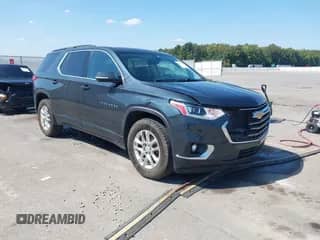 2019 Chevrolet Traverse LT Cloth with VIN 1GNERGKW1KJ209872, listed as a IAAI auction lot 43217603 with 135,397 mi miles and . Bid and sale history available at DreamBid. Image 1.