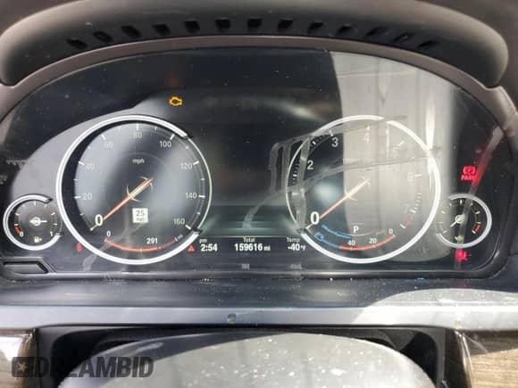 2015 BMW 7 Series 750i xDrive with VIN WBAYB6C58FD966084, listed as a Copart auction lot 61875325 with 159,616 mi miles and Salvage title. Bid and sale history available at DreamBid. Image 9.