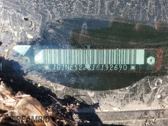 2001 Chevrolet Malibu LS с VIN 1G1NE52J816192690, выставлен на аукционе Copart как лот 76683134 с пробегом Не указан миль и Списание • Salvage title. История ставок и продаж доступна на DreamBid. Изображение 12.