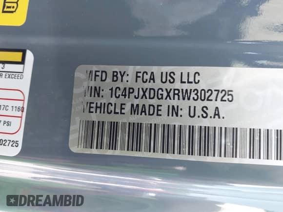 2024 Jeep Wrangler Willys with VIN 1C4PJXDGXRW302725, listed as a IAAI auction lot 42750692 with 15,842 mi miles and . Bid and sale history available at DreamBid. Image 9.