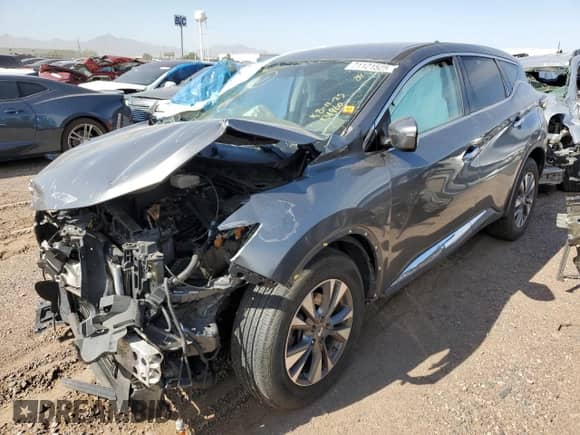 2017 Nissan Murano S with VIN 5N1AZ2MG6HN131960, listed as a Copart auction lot 71121525 with Not provided miles and Salvage title. Bid and sale history available at DreamBid. Image 1.