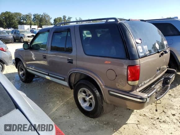 1998 Chevrolet Blazer LS with VIN 1GNCS13W7W2110142, listed as a Copart auction lot 76282784 with 194,317 mi miles and Salvage title. Bid and sale history available at DreamBid. Image 2.
