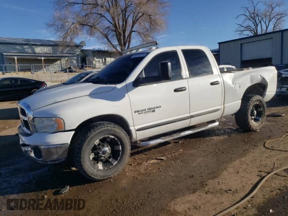 2005 Dodge 3500 SLT with VIN 3D7LR38C95G754655, listed as a Copart auction lot 85513214 with 317,436 mi miles and Salvage title. Bid and sale history available at DreamBid. Image 1.