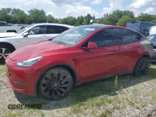 2020 Tesla Model Y Long Range с VIN 5YJYGDEE8LF037779, выставлен на аукционе Copart как лот 64228565 с пробегом Не указан миль и Списание • Salvage title. История ставок и продаж доступна на DreamBid. Изображение 1.