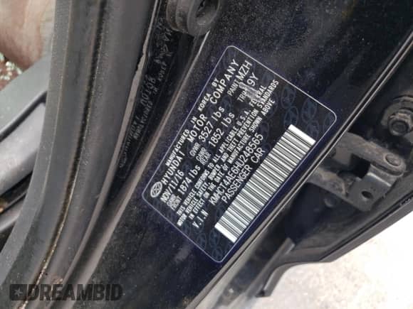 2017 Hyundai Accent Value Edition с VIN KMHCT4AE6HU248565, выставлен на аукционе Copart как лот 60071045 с пробегом Не указан миль и Списание • Salvage title. История ставок и продаж доступна на DreamBid. Изображение 12.