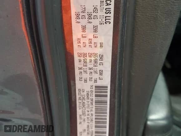 2017 Dodge Durango SXT with VIN 1C4RDJAG0HC719367, listed as a Copart auction lot 81245445 with 67,756 mi miles and Salvage title. Bid and sale history available at DreamBid. Image 13.
