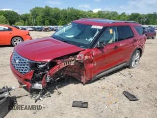 2022 Ford Explorer Platinum с VIN 1FM5K8HC9NGA75383, выставлен на аукционе Copart как лот 54702175 с пробегом 65 848 миль миль и Списание • Salvage title. История ставок и продаж доступна на DreamBid. Изображение 1.