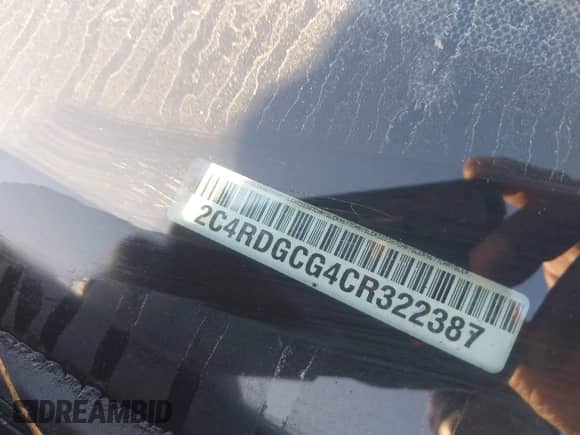 2012 Dodge Grand Caravan SXT с VIN 2C4RDGCG4CR322387, выставлен на аукционе IAAI как лот 43389769 с пробегом Не указан миль и . История ставок и продаж доступна на DreamBid. Изображение 9.