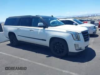 2015 Cadillac Escalade ESV Premium with VIN 1GYS4TKJ1FR617619, listed as a IAAI auction lot 42218407 with 159,395 mi miles and . Bid and sale history available at DreamBid. Image 1.