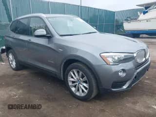2015 BMW X3 sDrive28i with VIN 5UXWZ7C50F0M83190, listed as a IAAI auction lot 42264006 with 176,432 mi miles and . Bid and sale history available at DreamBid. Image 1.