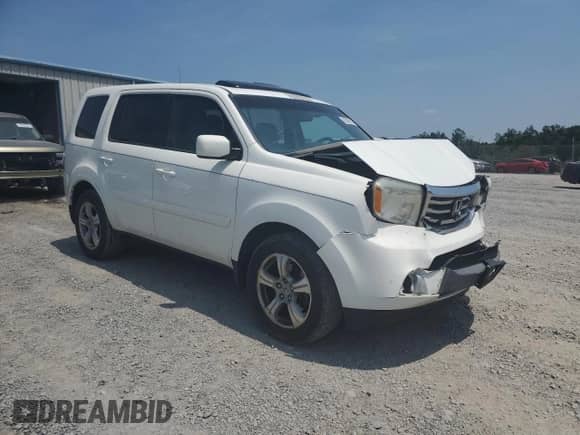 2014 Honda Pilot EX-L with VIN 5FNYF3H55EB017940, listed as a Copart auction lot 65397815 with 154,488 mi miles and Salvage title. Bid and sale history available at DreamBid. Image 4.