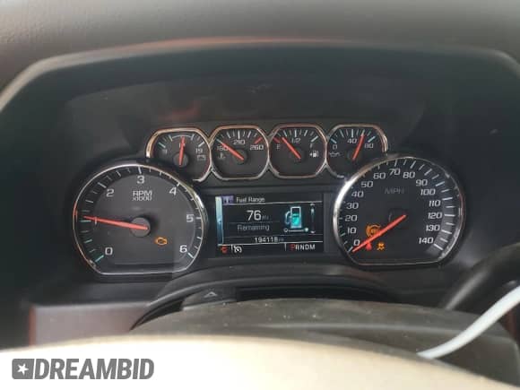 2014 Chevrolet Silverado 1500 LT with VIN 3GCUKREH1EG264894, listed as a Copart auction lot 53099785 with 194,118 mi miles and Salvage title. Bid and sale history available at DreamBid. Image 9.