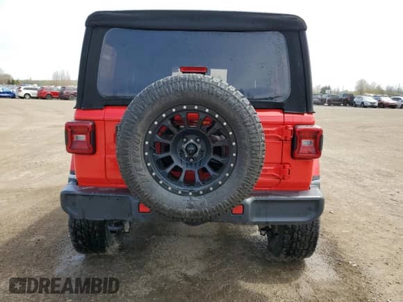 2021 Jeep Wrangler Unlimited Sahara with VIN 1C4HJXEG3MW526933, listed as a Copart auction lot 56461345 with 64,090 mi miles and Clean title. Bid and sale history available at DreamBid. Image 6.