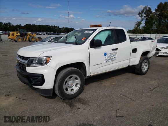 2022 Chevrolet Colorado 4WD Work Truck z VIN 1GCHTBEA9N1123577, wystawiony jako Copart lot #76099434 z przebiegiem 45 413 mil mil oraz Szkoda całkowita • Salvage title. Historia ofert i sprzedaży dostępna na DreamBid. Obrazek 1.