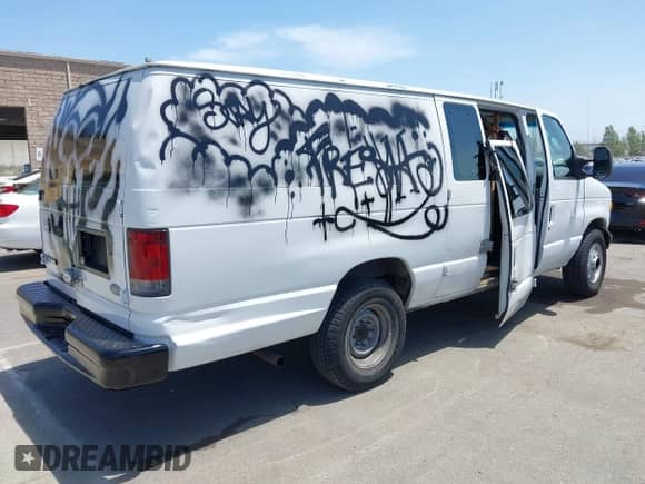 2006 Ford Econoline Cargo with VIN 1FTNS24WX6DA55213, listed as a IAAI auction lot 42293191 with 264,497 mi miles and . Bid and sale history available at DreamBid. Image 4.