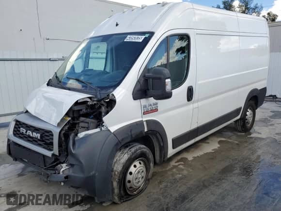 2019 Ram ProMaster Cargo with VIN 3C6TRVBG0KE547779, listed as a Copart auction lot 43593535 with Not provided miles and Clean title. Bid and sale history available at DreamBid. Image 1.