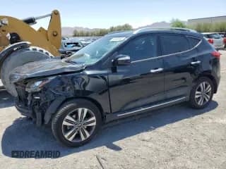 2015 Hyundai Tucson Limited with VIN KM8JU3AG8FU965238, listed as a Copart auction lot 58432545 with 90,489 mi miles and Salvage title. Bid and sale history available at DreamBid. Image 1.