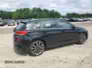 2018 Hyundai Elantra Sport with VIN KMHH55LC6JU016233, listed as a Copart auction lot 64754015 with 75,256 mi miles and Salvage title. Bid and sale history available at DreamBid. Image 3.