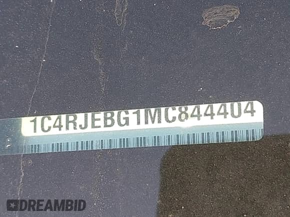 2021 Jeep Grand Cherokee Limited with VIN 1C4RJEBG1MC844404, listed as a IAAI auction lot 41468866 with 35,013 mi miles and . Bid and sale history available at DreamBid. Image 17.