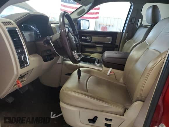 2014 Ram 1500 Laramie with VIN 1C6RR7NTXES246307, listed as a Copart auction lot 66318725 with 188,134 mi miles and Salvage title. Bid and sale history available at DreamBid. Image 7.