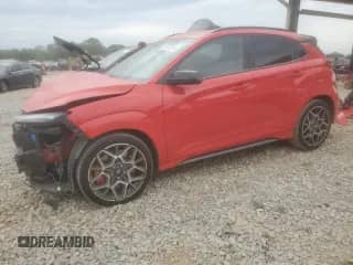 2023 Hyundai Kona with VIN KM8KH3AC9PU006535, listed as a Copart auction lot 53313295 with 21,302 mi miles and Salvage title. Bid and sale history available at DreamBid. Image 1.