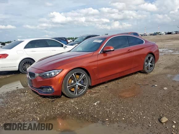 2019 BMW 4 Series 440i z VIN WBA4W7C56KAG52795, wystawiony jako Copart lot #64088255 z przebiegiem 41 337 mil mil oraz Szkoda całkowita • Salvage title. Historia ofert i sprzedaży dostępna na DreamBid. Obrazek 1.
