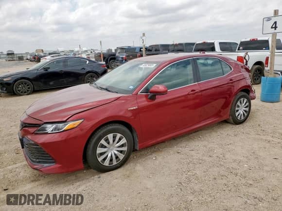 2019 Toyota Camry Hybrid LE с VIN 4T1B31HKXKU515106, выставлен на аукционе Copart как лот 65029805 с пробегом 41 133 миль миль и Списание • Salvage title. История ставок и продаж доступна на DreamBid. Изображение 1.