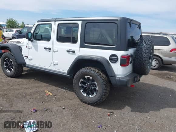 2025 Jeep Wrangler Rubicon with VIN 1C4PJXFN7SW528593, listed as a IAAI auction lot 42894132 with 16,823 mi miles and . Bid and sale history available at DreamBid. Image 3.