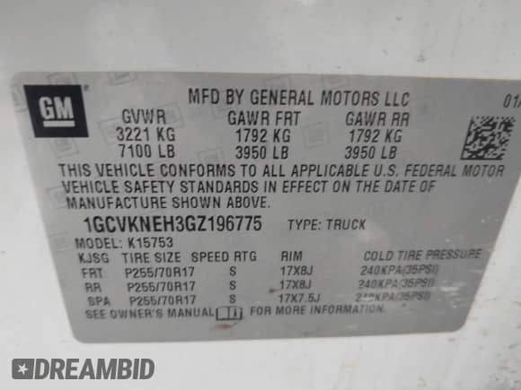 2016 Chevrolet Silverado 1500 Work Truck с VIN 1GCVKNEH3GZ196775, выставлен на аукционе IAAI как лот 43567957 с пробегом 229 493 миль миль и . История ставок и продаж доступна на DreamBid. Изображение 9.