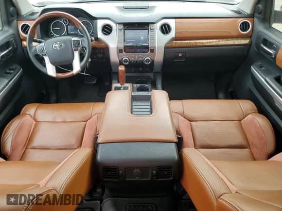 2016 Toyota Tundra Platinum with VIN 5TFGW5F12GX198415, listed as a Copart auction lot 54560715 with 28,678 mi miles and Clean title. Bid and sale history available at DreamBid. Image 8.