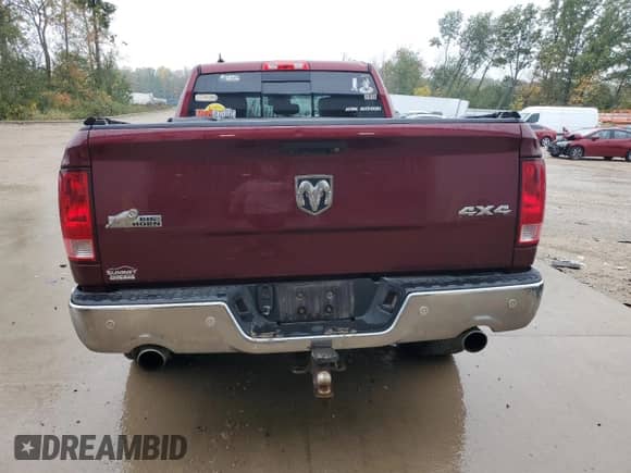 2016 Ram 1500 Outdoorsman with VIN 1C6RR7TTXGS354223, listed as a Copart auction lot 82326075 with 127,420 mi miles and Non repairable. Bid and sale history available at DreamBid. Image 6.