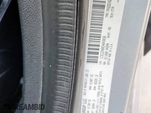 2013 Dodge Avenger SE z VIN 1C3CDZAB0DN643838, wystawiony jako Copart lot #82318845 z przebiegiem 114 049 mil mil oraz Szkoda całkowita • Salvage title. Historia ofert i sprzedaży dostępna na DreamBid. Obrazek 13.