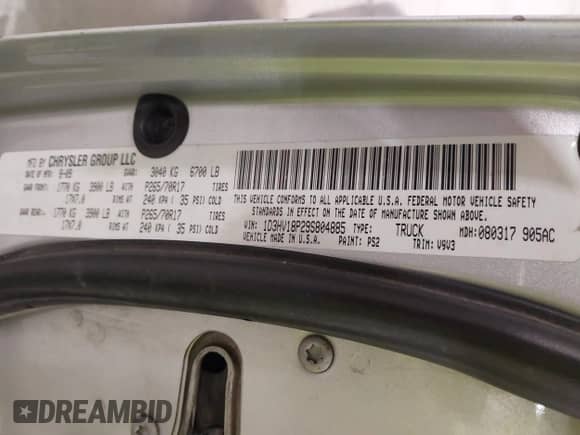 2009 Dodge 1500 SLT z VIN 1D3HV18P29S804885, wystawiony jako IAAI lot #42003503 z przebiegiem 239 265 mil mil oraz . Historia ofert i sprzedaży dostępna na DreamBid. Obrazek 9.