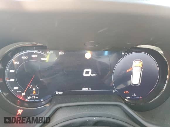 2024 Dodge Hornet GT Plus with VIN ZACNDFBN3R3A11207, listed as a Copart auction lot 64510014 with 8,699 mi miles and Salvage title. Bid and sale history available at DreamBid. Image 9.