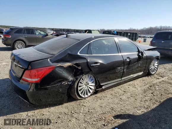 2016 Hyundai Equus Signature z VIN KMHGH4JH3GU104600, wystawiony jako Copart lot #46083605 z przebiegiem 83 338 mil mil oraz Szkoda całkowita • Salvage title. Historia ofert i sprzedaży dostępna na DreamBid. Obrazek 3.