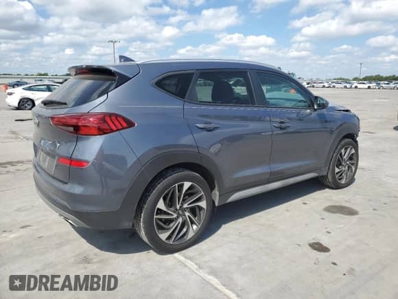 2021 Hyundai Tucson Sport with VIN KM8J33AL3MU409139, listed as a Copart auction lot 69605914 with 49,239 mi miles and Salvage title. Bid and sale history available at DreamBid. Image 3.