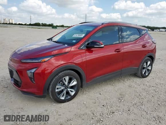 2022 Chevrolet Bolt EUV LT with VIN 1G1FY6S05N4112191, listed as a Copart auction lot 61476695 with 44,329 mi miles and Clean title. Bid and sale history available at DreamBid. Image 1.