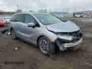 2021 Honda Odyssey EX-L with VIN 5FNRL6H70MB016130, listed as a Copart auction lot 55431325 with Not provided miles and Salvage title. Bid and sale history available at DreamBid. Image 4.