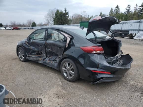 2017 Hyundai Elantra Limited with VIN KMHD84LF8HU276833, listed as a Copart auction lot 54543165 with Not provided miles and Non repairable. Bid and sale history available at DreamBid. Image 2.