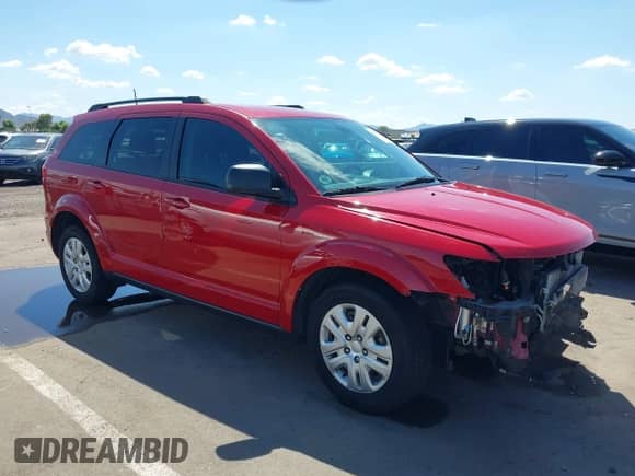 2020 Dodge Journey SE Value with VIN 3C4PDCAB0LT199658, listed as a IAAI auction lot 43165342 with 110,376 mi miles and . Bid and sale history available at DreamBid. Image 1.