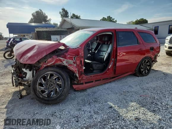 2016 Dodge Durango R/T z VIN 1C4SDJCT4GC477449, wystawiony jako Copart lot #70474355 z przebiegiem Nie podano mil oraz Szkoda całkowita • Salvage title. Historia ofert i sprzedaży dostępna na DreamBid. Obrazek 1.