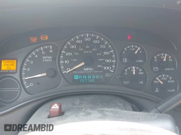 2002 Chevrolet Tahoe Z71 с VIN 1GNEK13Z22R196576, выставлен на аукционе IAAI как лот 42572452 с пробегом 257 160 миль миль и . История ставок и продаж доступна на DreamBid. Изображение 7.