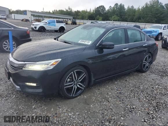 2016 Honda Accord Touring with VIN 1HGCR3F92GA021108, listed as a Copart auction lot 85648115 with 98,481 mi miles and Salvage title. Bid and sale history available at DreamBid. Image 1.
